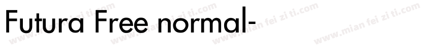 Futura Free normal字体转换